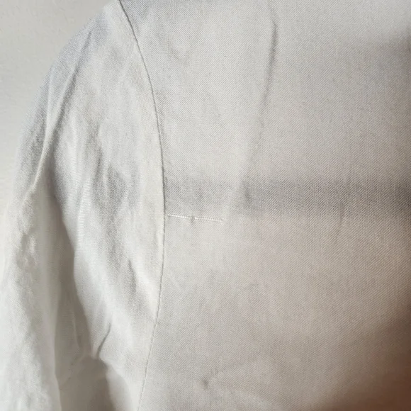 CLOSET CLEAN OUT *** Sundance Boho Ruffle Front Button Down Blouse Size Medium - Picture 3 of 7